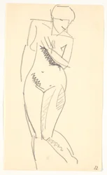 Modelo em pé