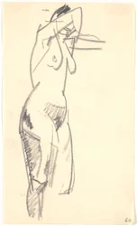 Modelo em pé