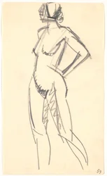 Modelo em pé