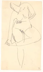 Modelo em pé