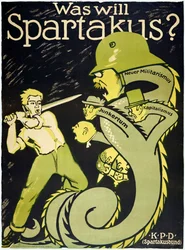 Revolução Alemã 1918-1919 Liga dos Espartacos (Spartakusbund)