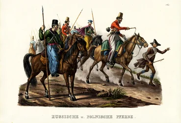 Cavalos Russos E Poloneses, 1824