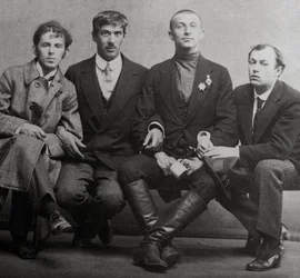 Osip Mandelstam, Korney Chukovsky, Benedikt Livshits e Yury Annenkov, 1914