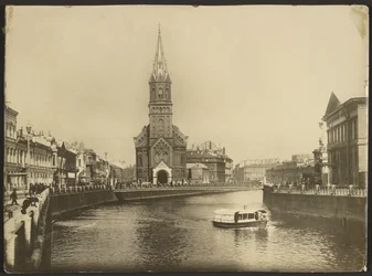 A igreja alemã no canal Moika, São Petersburgo