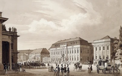 Unter Den Linden, Berlim, c.1840 (aguarela)