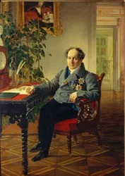 Retrato do príncipe Alexander Nikolayevich Golitsyn 1773-1844, 1840