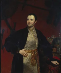 Retrato do príncipe Mikhail Andreyevich Obolensky 1805-1873, 1846