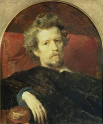 Auto-retrato, 1848 (óleo no papelão)