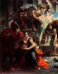 O último dia de Pompéia, 1833, detalhe, 1965.