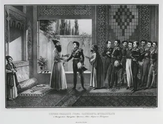 Primeira reunião do conde Ivan Paskevich com Abbas Mirza, 1828