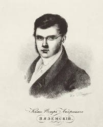 Retrato do poeta príncipe Pyotr A. Vyazemsky 1792-1878, 1820s