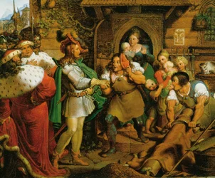 Imperador Maximiliano I visita os artesãos