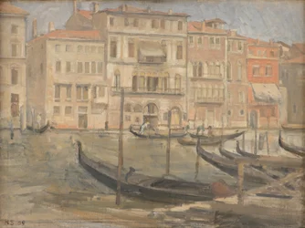 Pelo Grande Canal em Veneza