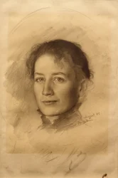 Retrato da irmã do artista, Marie Stauffer