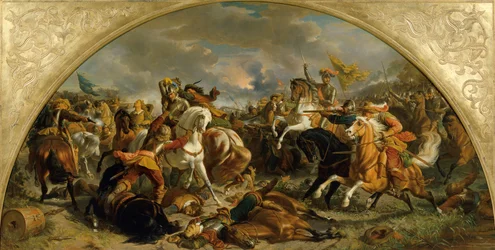 A vitória do exército austríaco sobre os suecos em Nördlingen, em 1634