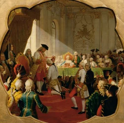 Primeira promoção à Ordem Militar Maria Teresa em 1758