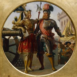 Imperador Maximiliano I e George de Frundsberg