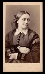Retrato de Clara Schumann (1819-1896), de Jagemann, Carl von (1819-1883). Foto de Albumina