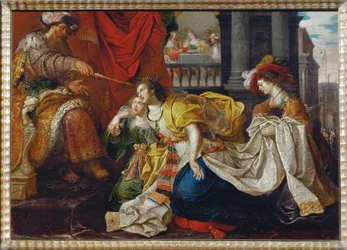 Ester perante o rei Assuero