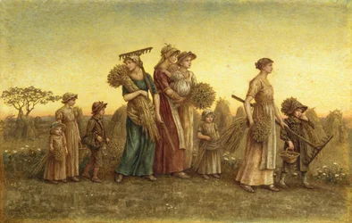 Gleaners Going Home (aquarela a bordo)