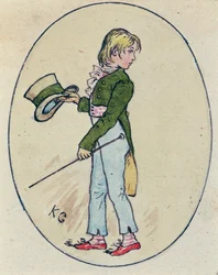 Ilustração para St Valentines Day, 1914 (wc no papel)