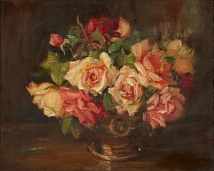 Rosas Rosa ( óleo sobre tela)
