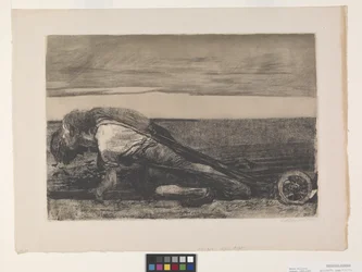 Die Pflüger (Os Plowmen) (gravura e aquatint on chine collé)