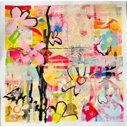 floral frenzy, 2024 (técnica mista sobre papel)