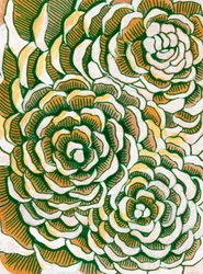Camadas florais terrosas