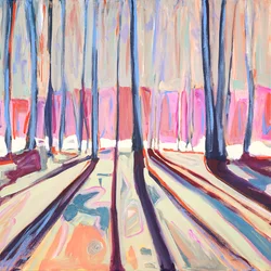 Mirrored Woods, 2022 (Acrílico sobre tela)