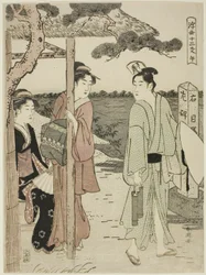 Cavalo, da série "Doze Horas do Mundo Flutuante (Ukiyo juni shi)"