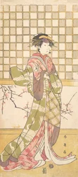 Um ator do clã Iwai como mulher, ca. 1795.