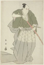 Momonoi Wakasanosuke Desenhar uma Espada
Momonoi Wakasanosuke desembainha uma das suas duas espadas