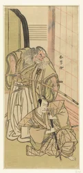Atores Nakamura Nakazo I e Ichikawa Danjuro V als edellieden