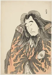 O ator Onoe Matsusuke I interpreta o imperador reformado Sutoku