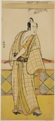 O ator Sawamura Sojuro III num papel não identificado