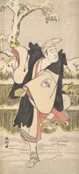 Onoe Matsusuke como Monge Budista Kannen-Butsu ou Mendicante, ca. 1790.