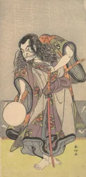 O Primeiro Nakamura Nakazo como Samurai, ca. 1780.