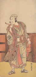 O Primeiro Nakamura Nakazo no papel de Shimada no Hachizo, 4º mês, 1783.