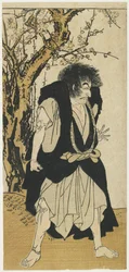 Ichikawa Danju_ro_ V como o Monge Wantetsu