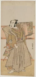 Ichimura Uzaemon IX como Soga no Juro, meados da década de 1770.