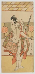 Actor Kabuki Ichikawa Danjuro V, período Edo