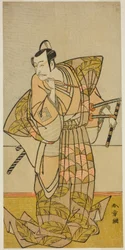 Tea c e r Ichikawa Dan Juro V como Chichibu Shigetada