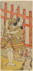 O ator Ichikawa Yaozo_ em personagem, final do século XVIII