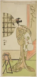 O ator Nakamura Noshio I em um papel não identificado