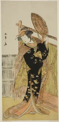 Segawa Chrysanthemum Woman Good As Michichiba Membro Higashi no Mori Sakae Kusunoki Apresentado no Ichimura Membro Te Eventh Month, 1779