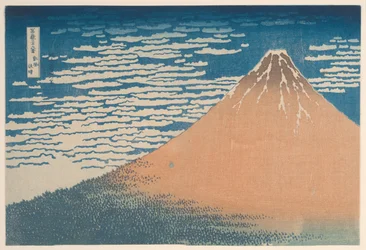 Uma brisa suave em um belo dia (Gaifu kaisei), da série "Trinta e seis vistas do Monte Fuji (Fugaku sanjurokkei)"