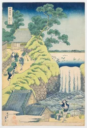 Cascata de Aoigaoka, na Capital Oriental, da série «Uma viagem às cascatas de várias províncias»
