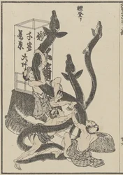 Big Eels, c. 1840 (impressão em xilogravura)