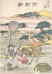 Chiryū, a quadragésima estação da série «As Cinquenta e Três Estações do Tōkaidō»